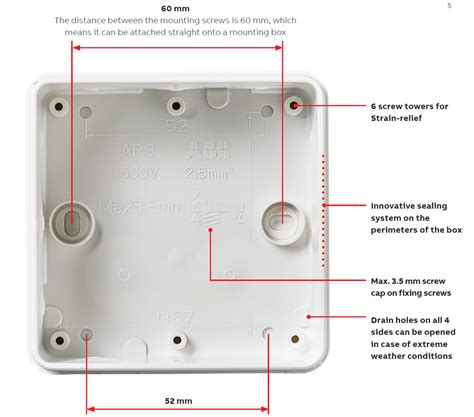 abb array junction box|surface mounted sealed junction box.